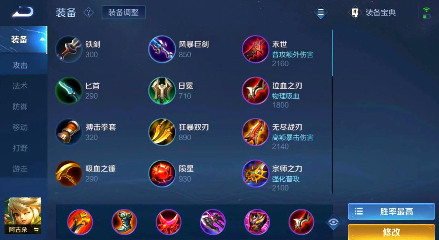 王者荣耀阿古朵如何出装