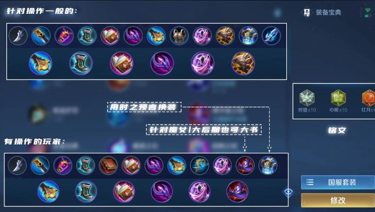 王者荣耀露娜出装铭文怎么搭配