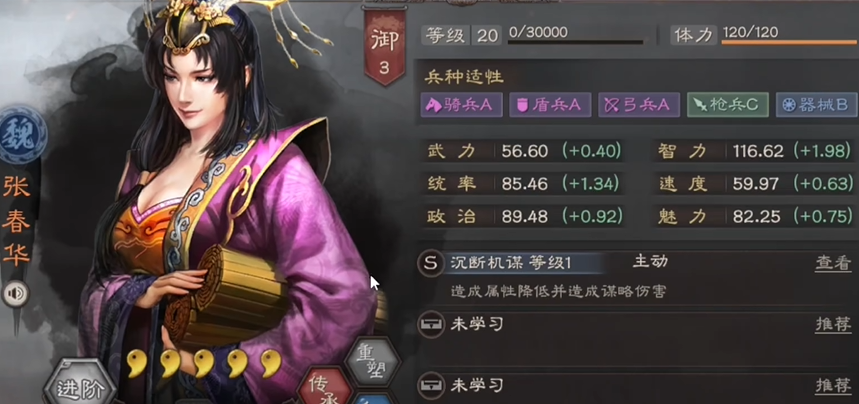 三国志战略版张春华怎么搭配