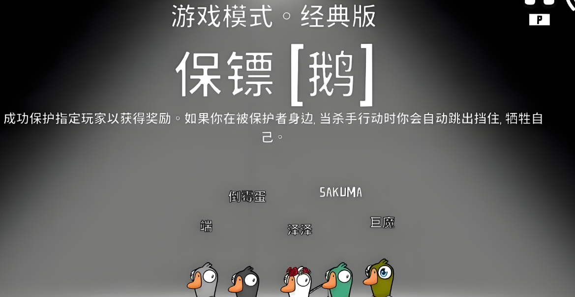 鹅鸭杀保镖鹅是什么职业