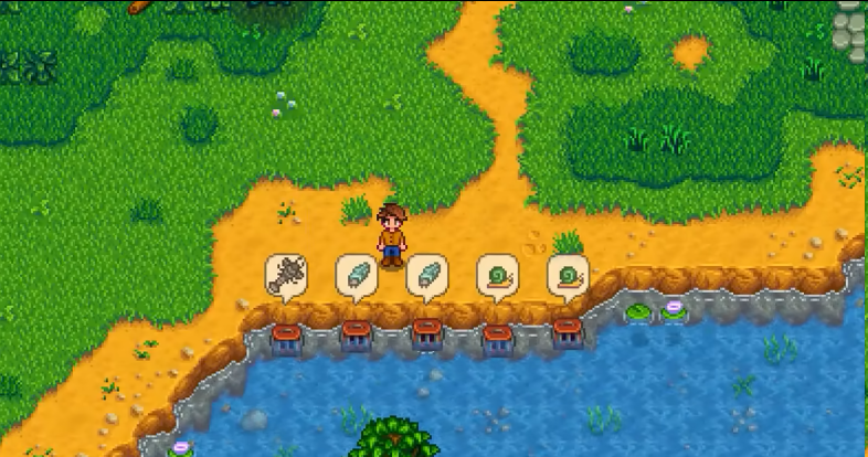 星露谷物语蟹笼能抓到什么