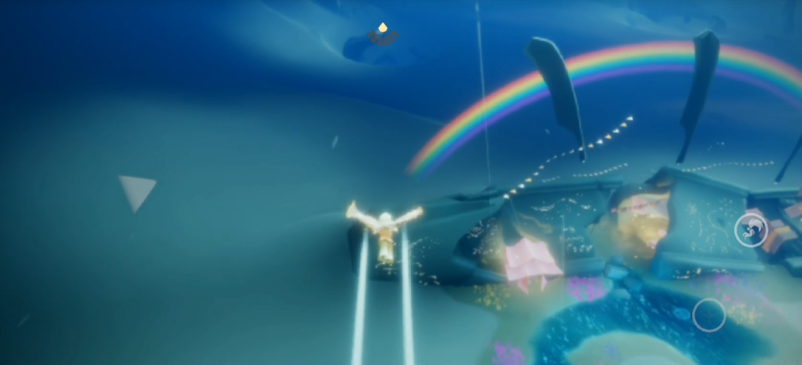 光遇彩虹如何侧放墓土