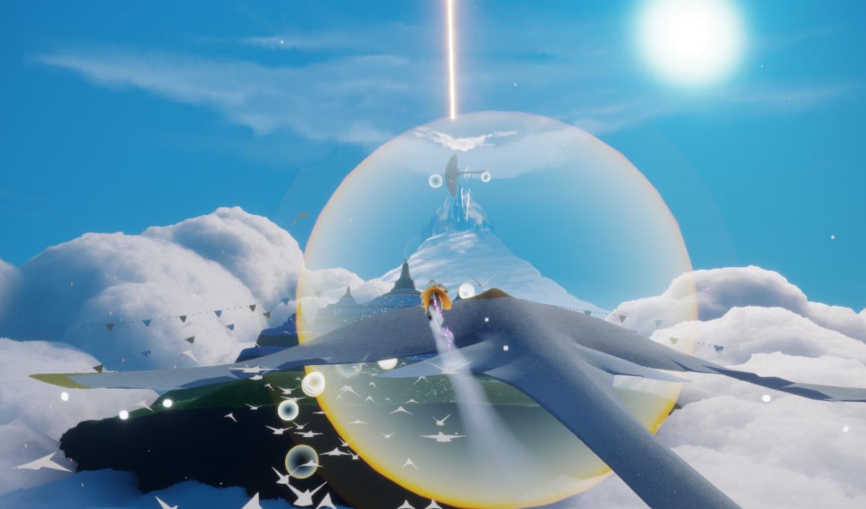 光遇无翼怎么从遥鲲上下来