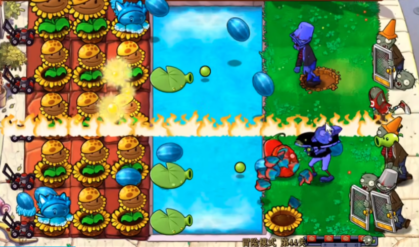 植物大战僵尸关卡44怎么过